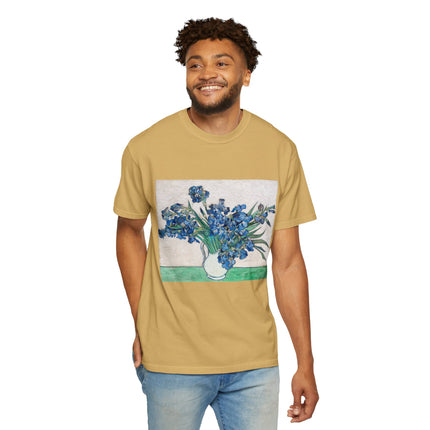 Irises by Vincent Van Gogh Unisex Garment-Dyed T-shirt
