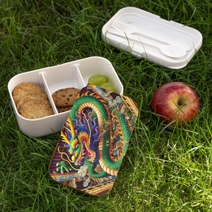 Tibetan Dragon Above Kabuki Stage Bento Lunch Box