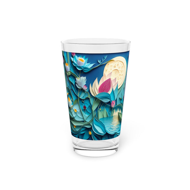 Ethereal Moonlit Lake Glass, 16oz