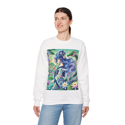 Fairy of the Koi Pond Heavy Blend™ Crewneck Sweatshirt