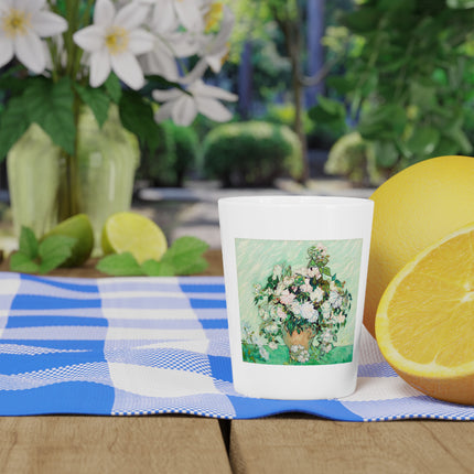 Roses by Vincent Van Gogh Ceramic Shot Glass