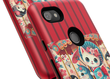 Geisha Kitten's Enchanted Carousel Phone Cases