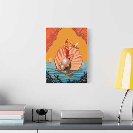 ⛵🦪 The Pearl Shell Sailor Placemat – Art Deco Seaside Fantasy