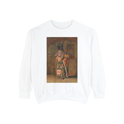 A Buddhist Lama by Vasily Vereshchagin Garment-Dyed Sweatshirt
