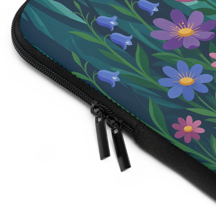 🧚🌸 The Lady Of The Enchanted Mushroom Garden Laptop Sleeve – Art Deco Woodland Fantasy
