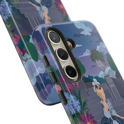 🦚🌸 The Peacock Garden Terrace Phone Case – Art Deco Floral Elegance