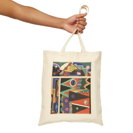 Collection decors et couleurs Pl.03 by Georges Valmiers Cotton Canvas Tote Bag