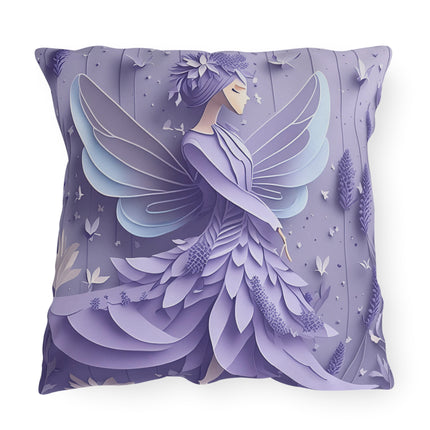 Lavender Fairy Outdoor Pillows