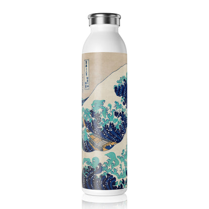 The Great Wave off Kanagawa by Katsushika Hokusai Slim Water Bottle