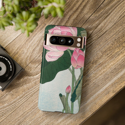 Blooming Lotus Flowers by Ohara Koson Phone Cases