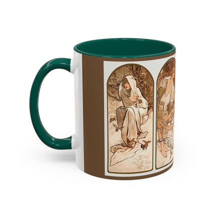 The Seasons by Alphonse Maria Mucha Colorful Mugs (11oz, 15oz)