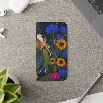 🌙🕯️ The Lady Of The Midnight Garden Flip Case – Art Deco Nocturne