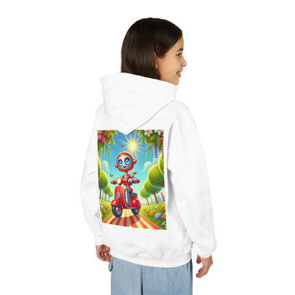 The Traveling Robot Youth Hooded Sweatshirt – Adventure, Curiosity & Playful Discovery
