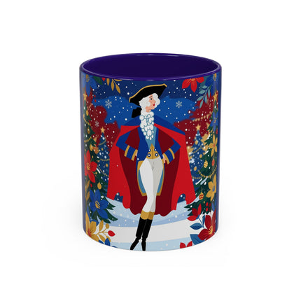 🎭❄️ The Christmas Masquerade Lady Colorful Mug – Art Deco Holiday Fantasy