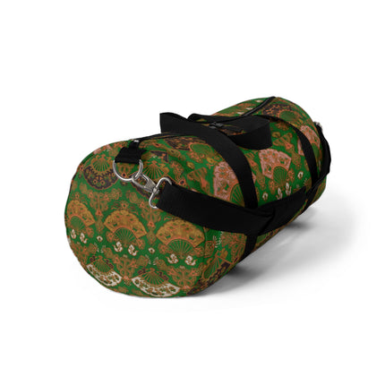 Japanese Fan Pattern IV by G.A. Audsley Duffle Bag