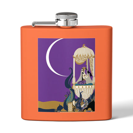 Moonlit Reverie Pavilion Flask – Art Deco Elegance & Mystical Serenity