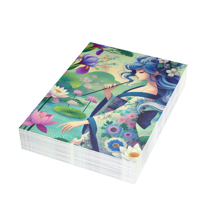 Fairy of the Koi Pond Postcard Bundles (envelopes included) - Bundles of 10, 30, 50 Pieces
