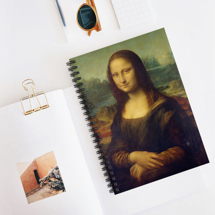 Mona Lisa by Leonardo da Vinci Spiral Notebook - Ruled Line