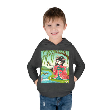 Sparrow Dance Geisha Fairy Toddler Pullover Fleece Hoodie