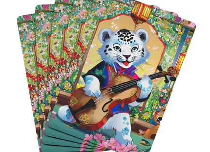 Melodies of the Snow Lion Cub Playing Cards