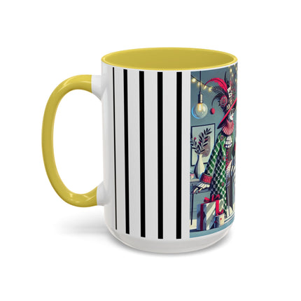 Whimsical Christmas Tea Party Colorful Mugs (11oz, 15oz)