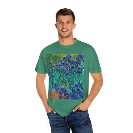 Irises by Van Gogh Unisex Garment-Dyed T-shirt