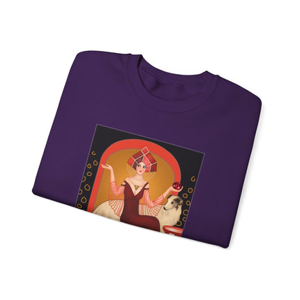 January & Garnet (from the Gem Series) by Sofia Chiostri Heavy Blend™ Crewneck Sweatshirt