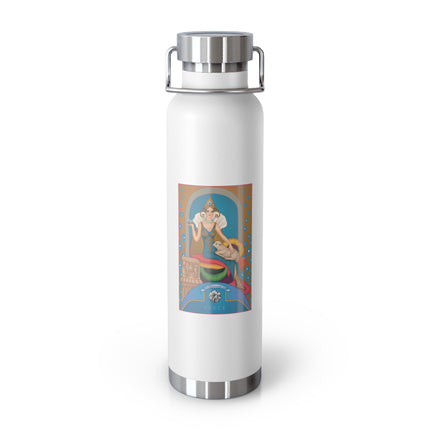April & Diamond (from the Gem Series) by Sofia Chiostri Copper Vacuum Insulated Bottle, 22oz