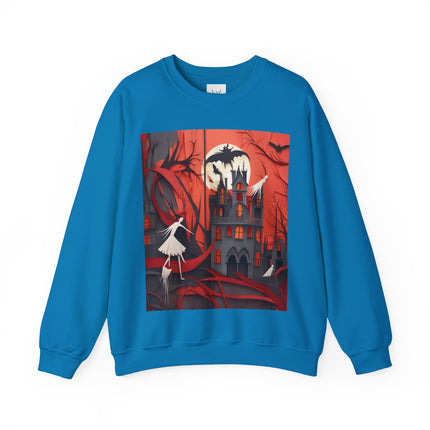 Halloween Night Scene Unisex Heavy Blend™ Crewneck Sweatshirt