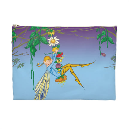 A Fairy’s Delight Accessory Pouch – Art Deco Whimsy & Floral Grace