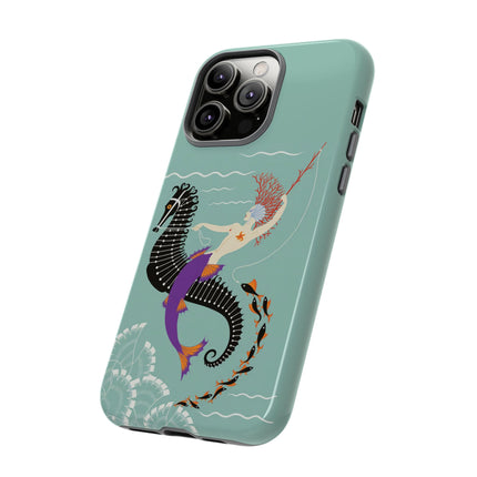 Mermaid on Seahorse Phone Case – Mythic Ocean Grace