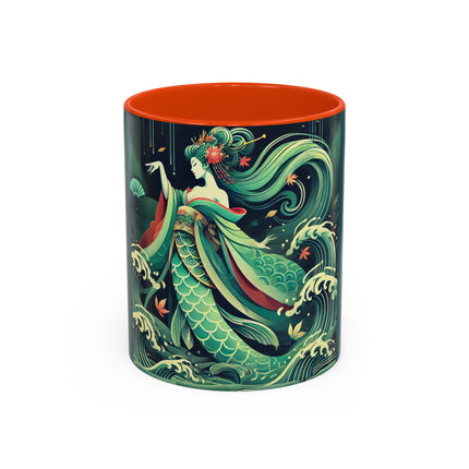Mermaid Queen Rising from the Deep Colorful Mugs (11oz, 15oz)