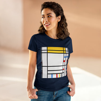 Place de la Concorde by Piet Mondrian Women's Midweight Cotton Tee