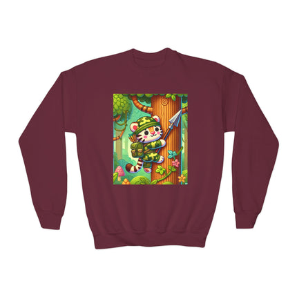 Stealthy Stripes Youth Crewneck Sweatshirt