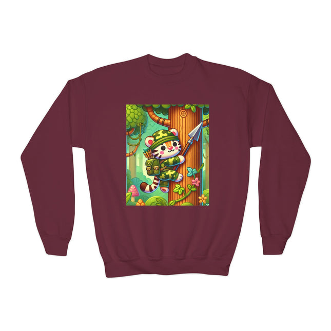 Stealthy Stripes Youth Crewneck Sweatshirt