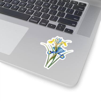 Spanish Iris botanical illustration by Pierre-Joseph Redouté Kiss-Cut Stickers (4 Sizes)