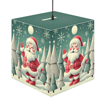 Santa's Joyful Christmas Light Cube