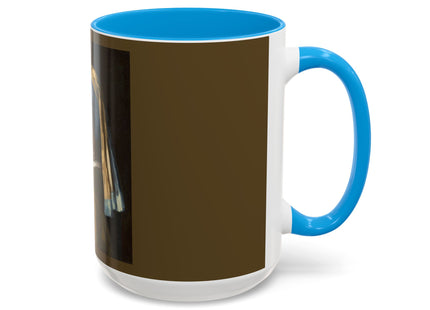Girl with a Pearl Earring by Johannes Vermeer Colorful Mugs (11oz, 15oz)