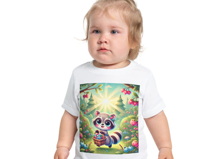 Raccoon’s Berry Basket Baby Short Sleeve T-Shirt