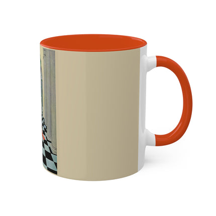 Cadmus Beheld a Female Figure by Virginia Frances Sterrett Colorful Mugs, 11oz