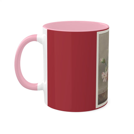 Floral Still Life by Georgius Jacobus Johannes van Os Colorful Mugs, 11oz