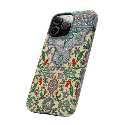 Arabic Art Pattern, Plate by Emile Prisse d’Avennes Phone Cases