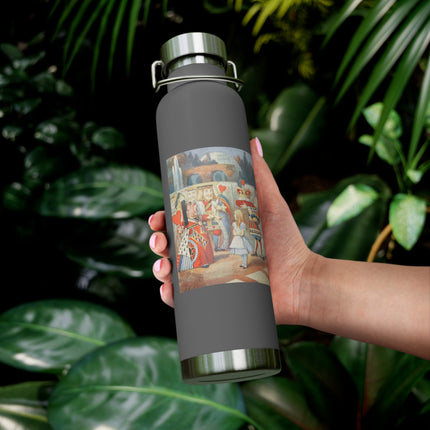 Off with her head! Off with— by Sir John Tenniel Copper Vacuum Insulated Bottle, 22oz