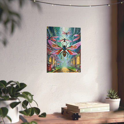 Neon Swarm Fine Art Posters