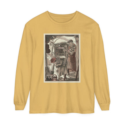Bric-A-Brac by Fernand Siméon Garment-dyed Long Sleeve T-Shirt