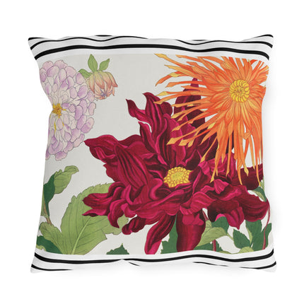Dahlia Flower by Tanigami Kônan Outdoor Pillows
