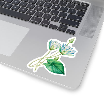 Egyptian lotus flower botanical illustration by Pierre-Joseph Redouté Kiss-Cut Stickers (4 Sizes)