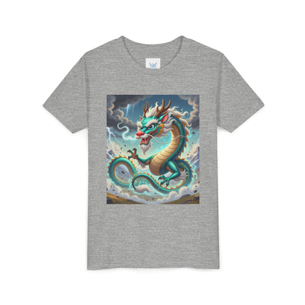 Tibetan Dragon in Battle Youth Short Sleeve Tee