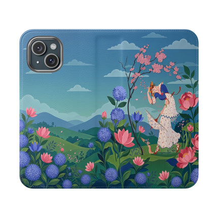 🌸🌿 The Garden Hide-And-Seek Flip Case – Art Deco Floral Whimsy
