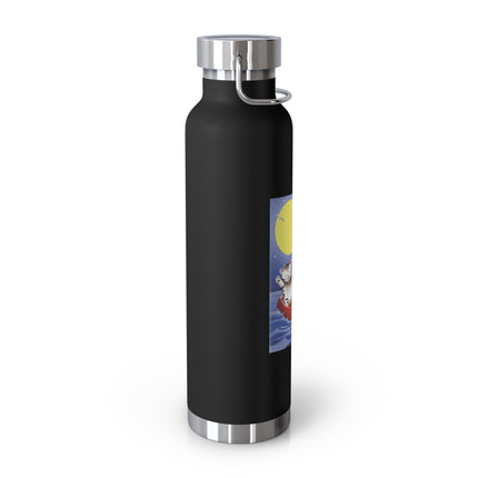 Embarking on a Moonlit Journey Copper Vacuum Insulated Bottle, 22oz